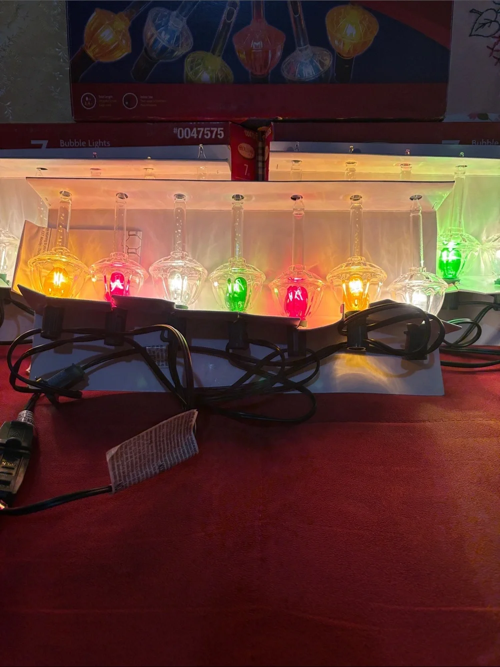 Vintage Holiday Living 7ct Bubble Lights Lot!